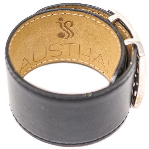 PULSERA DE PLATA Y CUERO