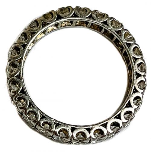 ANILLO ALIANZA CON BRILLANTES AÑOS 60