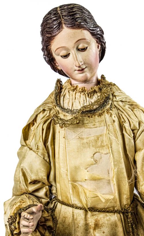 VIRGEN "CAP I POTA" CATALANA DEL SIGLO XIX