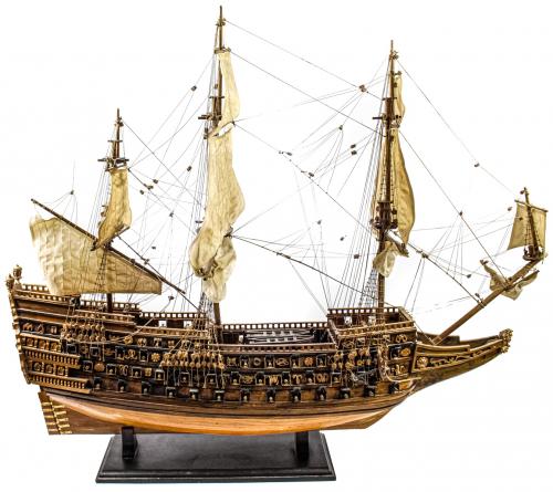 MAQUETA DE BARCO DE MEDIADOS DEL S.XX