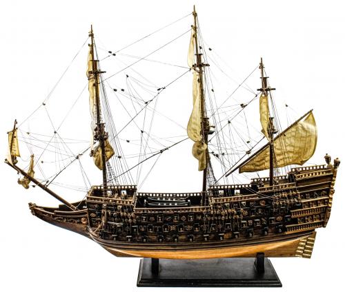 MAQUETA DE BARCO DE MEDIADOS DEL S.XX