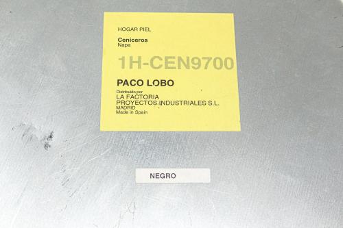 CENICERO PACO LOBO ACERO Y PIEL