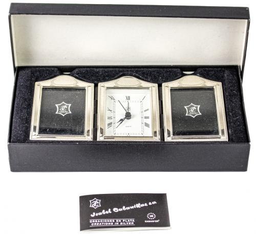 RELOJ Y 2 MARQUITOS PORTARRETRATOS