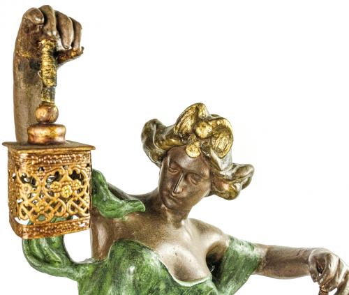 ESCULTURA/LAMPARA ESTILO ART NOVEAU