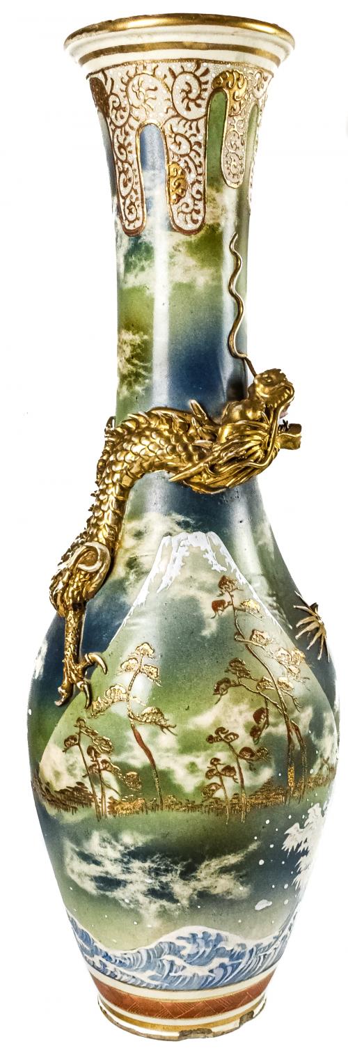 JARRÓN SATSUMA DE PRINCIPIOS DEL  S. XX