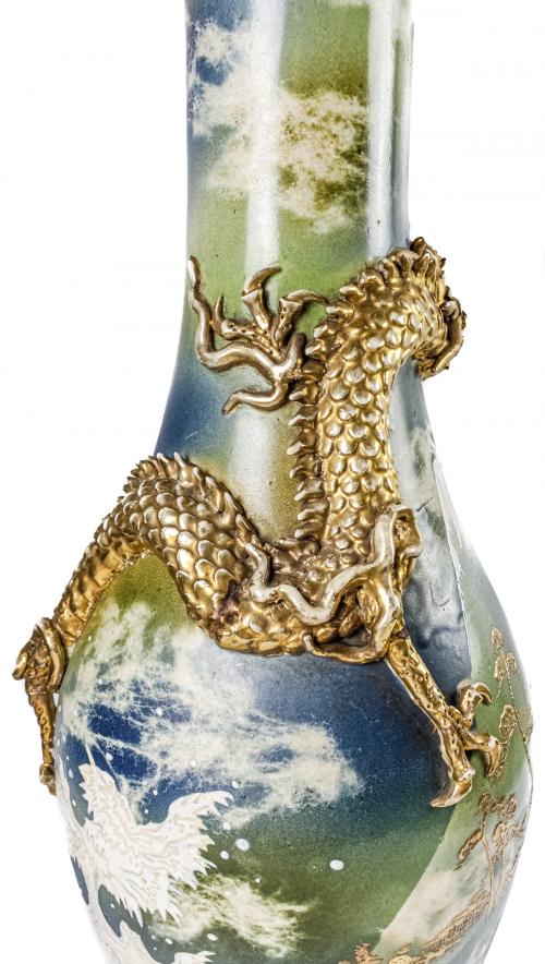 JARRÓN SATSUMA DE PRINCIPIOS DEL  S. XX