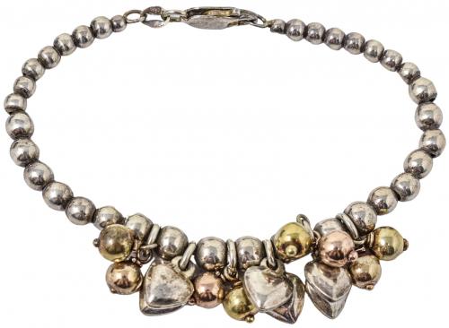 PULSERA DE PLATA CON COLGANTES