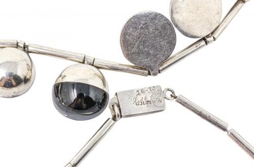 GARGANTILLA DE MEJICO EN PLATA Y ÓNIX NEGRO