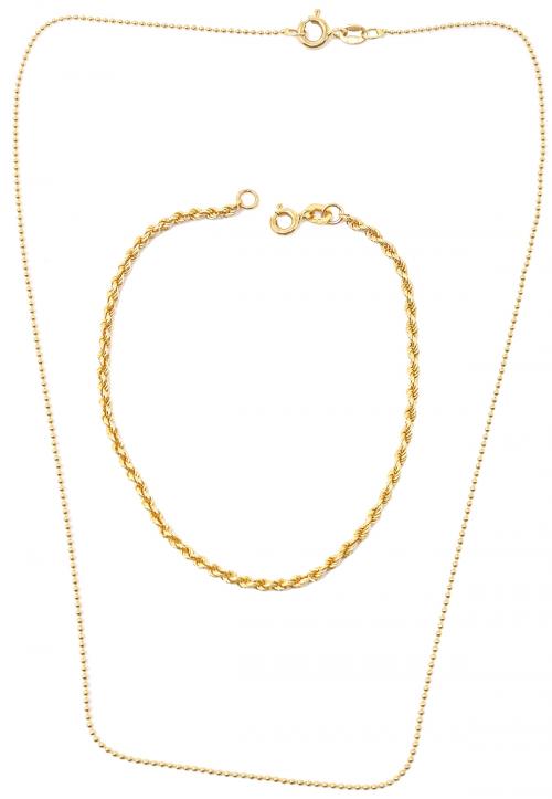 PULSERA Y CADENA DE ORO