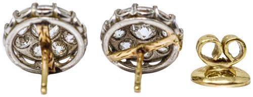 PENDIENTES CON DIAMANTES DE PPS. DEL S.XX