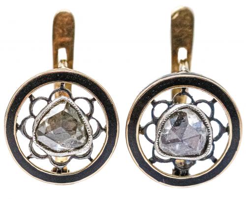 PENDIENTES CON DIAMANTES DEL S.XIX