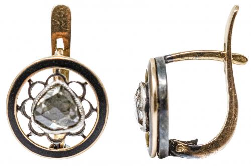 PENDIENTES CON DIAMANTES DEL S.XIX