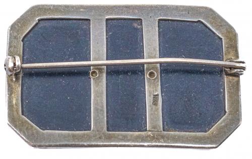 BROCHE DE PLATA ART DECO, 1930