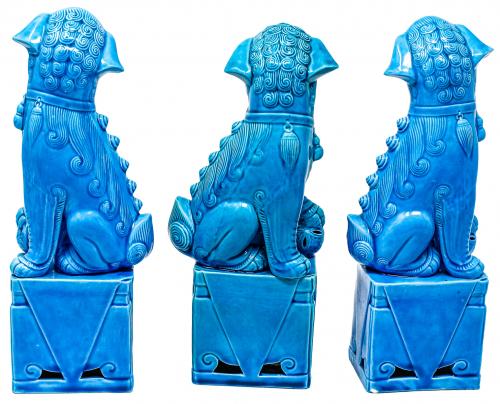 TRES PERROS FOO DE MEDIADOS DE SIGLO XX