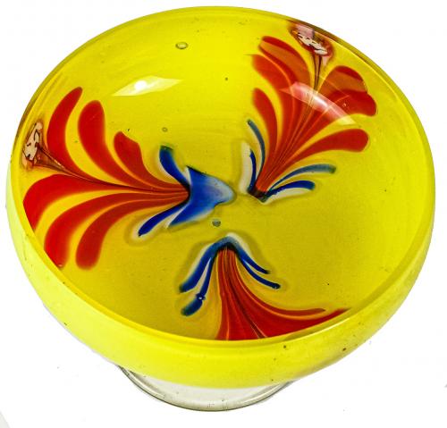 CENTRO DE MESA EN CRISTAL DEL PRIMER TERCIO DEL S.XX