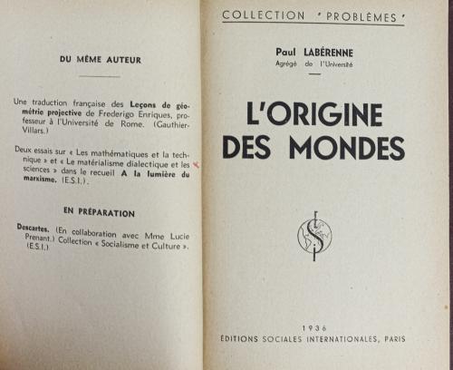 "L&#39;ORIGEN DES MONDES-LE SISTEME DES MONDES"