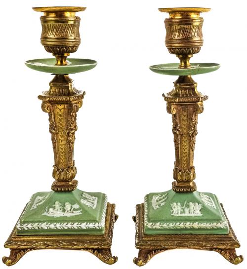 PAREJA DE CANDELABROS 