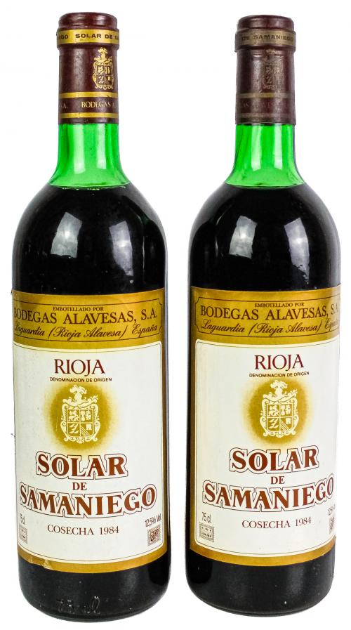 DOS BOTELLAS DE VINO SOLAR DE SAMANIEGO