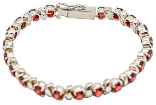 PULSERA RIVIERE CON GRANATES