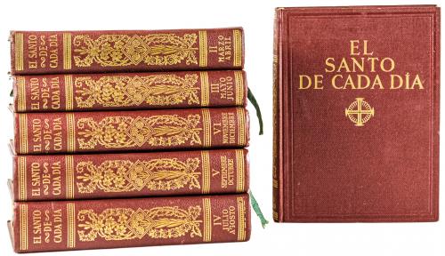 SEIS LIBROS "EL SANTO DE CADA DIA"