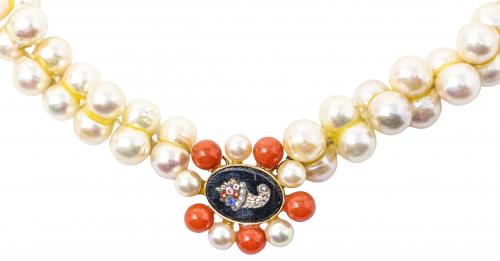 COLLAR DE PERLAS DE MEDIADOS S.XX