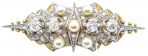 BROCHE ART DECO CON DIAMANTES