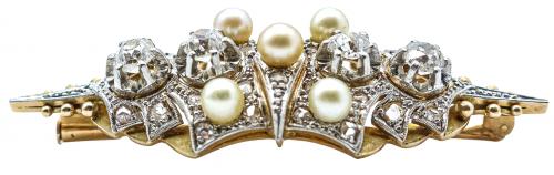 BROCHE ART DECO CON DIAMANTES