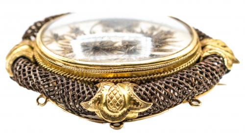 BROCHE VICTORIANO DE LUTO DEL S.XIX
