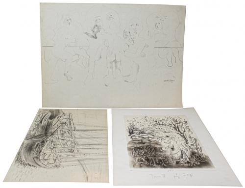 LOTE DE DIBUJOS DE VARIOS AUTORES