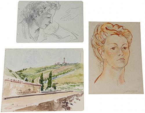 TRES OBRAS ORIGINALES FIRMADAS POR DISTINTOS AUTORES