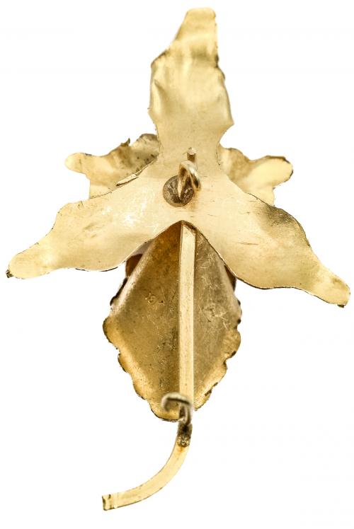 BROCHE ORQUIDEA DE LOS AÑOS 40