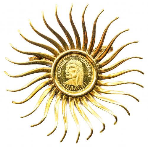 BROCHE SOL CON MONEDA