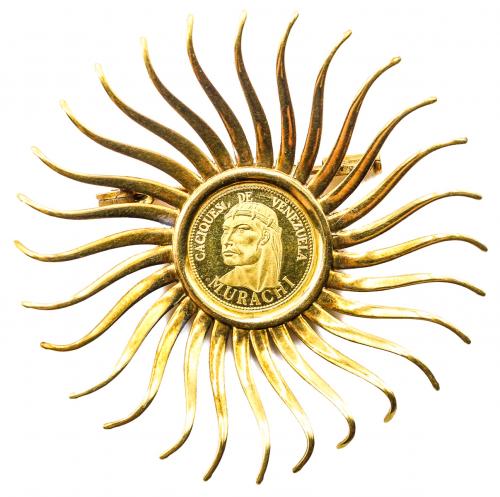 BROCHE SOL CON MONEDA