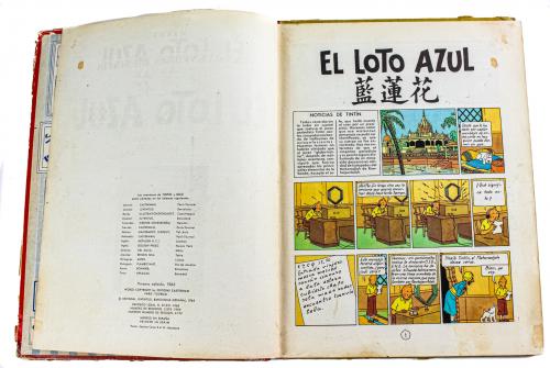 "LAS AVENTURAS DE TINTIN-EL LOTO AZUL"