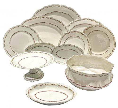 CONJUNTO DE PIEZAS DE VAJILLA LIMOGES PRIMER TERCIO DEL S.XX