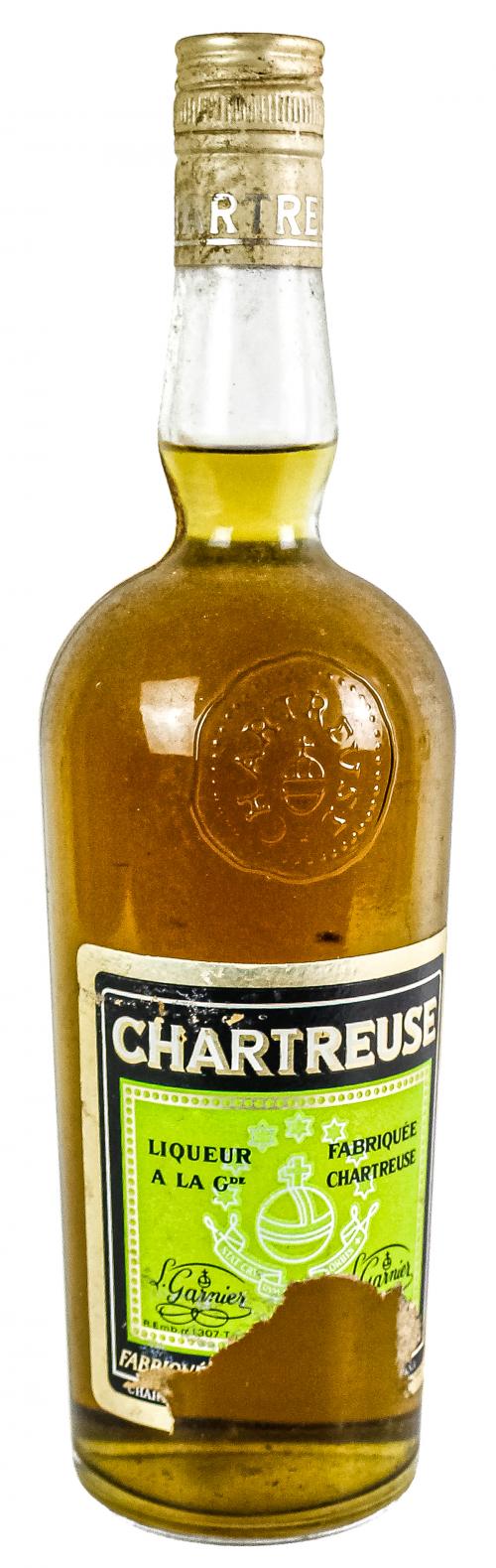 BOTELLA DE CHARTREUSE ETIQUETA VERDE