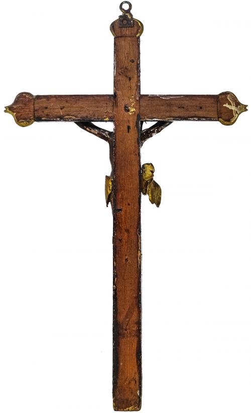 CRUCIFIJO EN MADERA DEL SIGLO XIX