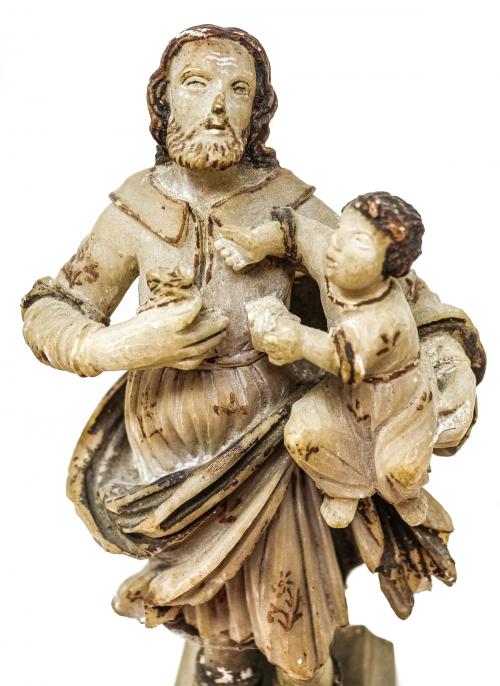 FIGURA EN ALABASTRO DE TRAPANI, SICILIA S.XVIII