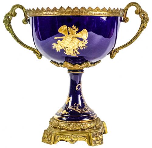 COPA DE PORCELANA FRANCESA DEL PRIMER TERCIO DE SIGLO XX