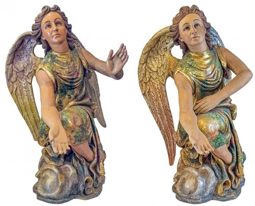 PAREJA DE ÁNGELES DE LA PRIMERA MITAD DE SIGLO XX