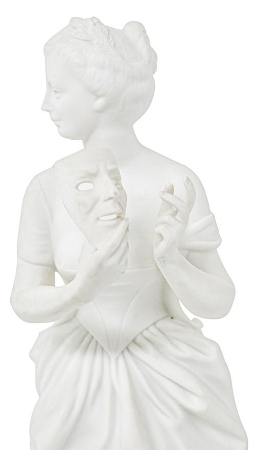 SEIS FIGURAS  EN BISCUIT DE MEDIADOS DEL S.XX