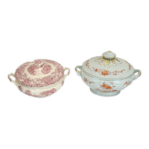 DOS SOPERAS EN PORCELANA DEL ÚLTIMO CUARTO DEL S.XX