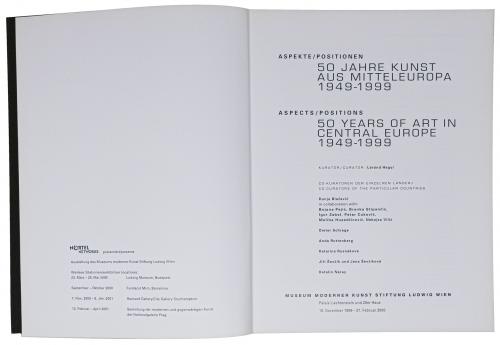 "ASPECTS/POSITIONS; 50 YEARS OF ART IN CENTRAL EUROPE..."