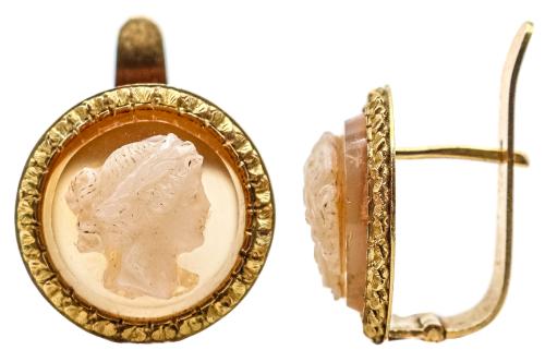 PENDIENTES CAMAFEOS DEL S.XIX