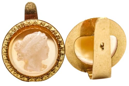 PENDIENTES CAMAFEOS DEL S.XIX