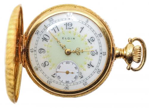 RELOJ DE BOLSILLO DE DAMA ELGIN DE FLES. S.XIX