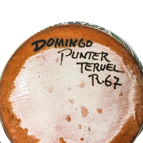 DOS PIEZAS EN CERÁMICA DE TERUEL DE MEDIADOS DEL S.XX
