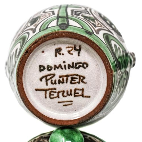 DOS PIEZAS EN CERÁMICA DE TERUEL DE MEDIADOS DEL S.XX