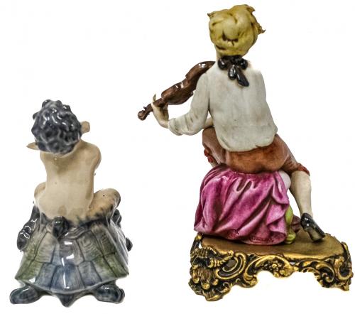 DOS FIGURAS EN PORCELANA DEL ÚLTIMO CUARTO DEL S.XX