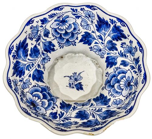 DOS PIEZAS EN PORCELANA DE DELFT DEL ÚLTIMO CUARTO DEL S.XX
